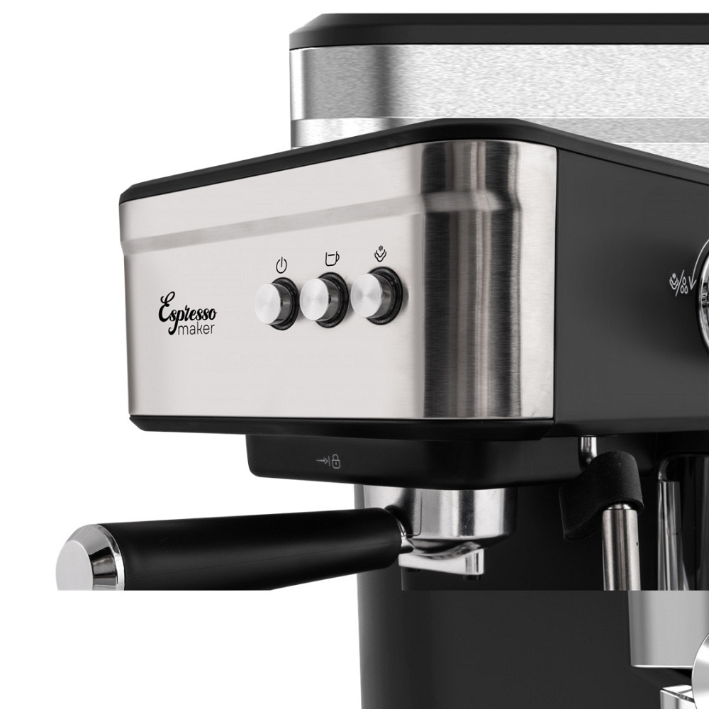 Кофеварка рожковая Liberton LСM-2204 950 Вт серебристая Київ - зображення 2