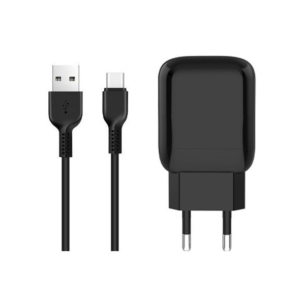 Мережевий зарядний пристрій Jellico C22 1USB 2.1A + Type-C cable Black (Код товару:16299) Харьков - изображение 5