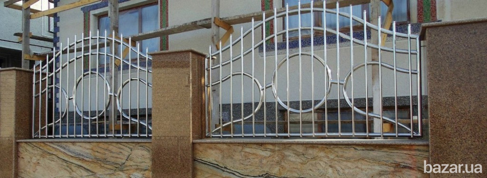 Заборы из нержавеющей стали изготовление установка Київ - зображення 5