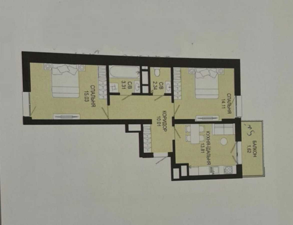продажа 2-к квартира Львов, Шевченковский, 93000 $ Львов - изображение 3