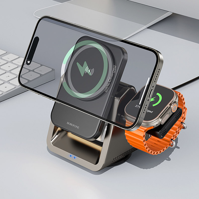 БЗУ Borofone BQ30 Wide 3in1 15W Херсон - зображення 7