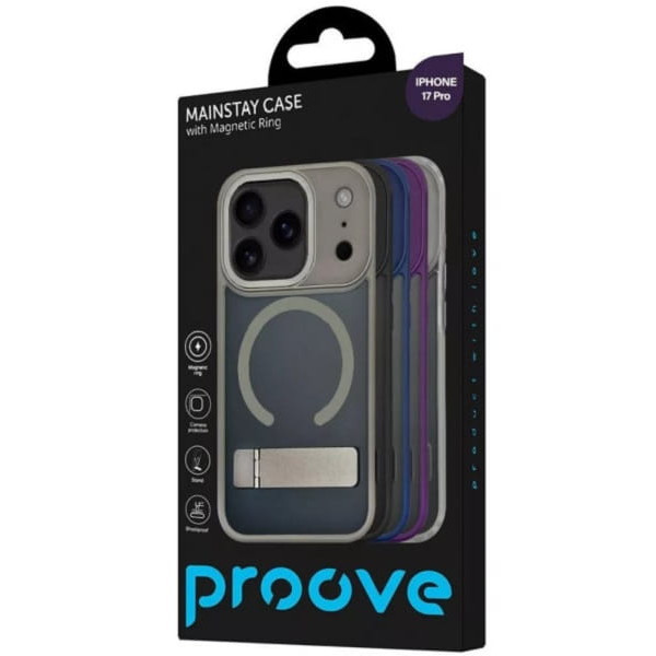 Чохол Proove Mainstay with Magnetic Ring для Apple iPhone 17 Pro Black (PCMCIP17P002) (Код товару:43 Харків - зображення 2