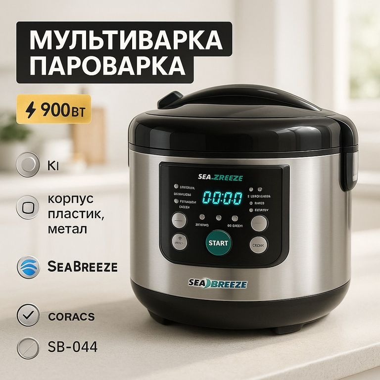 Мультиварка SeaBreeze SB-044 900 Вт Дніпро - зображення 1