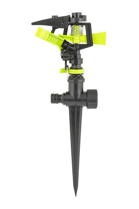 Ороситель для полива MASTERTOOL импульсный ½" 3 режима 20 м на ножке 5.3-13.5 л/мин 92-9323 Харків - зображення 1