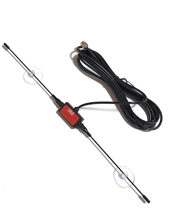 405-530MHz антенна дипольная 5dBi, до 50 Вт, кабель 3 м RG174 SMA-male, с присосками (10823) Днепр - изображение 1