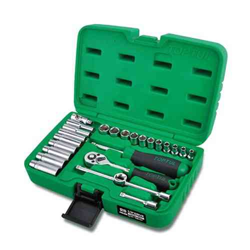 Набор инструмента в кейсе TOPTUL 1/4" 25ед. GCAI2501 Харків