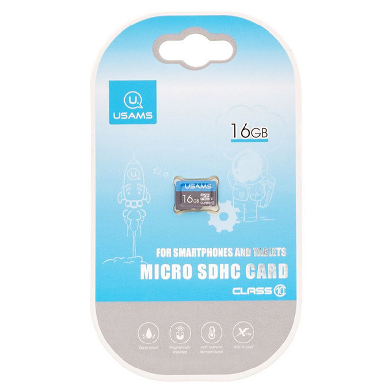 Карта памяти Usams US-ZB093 (TF High Speed Card) microSDHC Class 10 - 16GB (без адаптера) Херсон - изображение 1