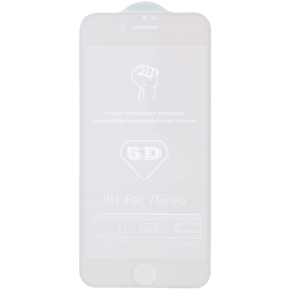 Защитное стекло 5D Hard (full glue) (тех.пак) для Apple iPhone 7 / 8 / SE (2020) (4.7") Херсон - изображение 3