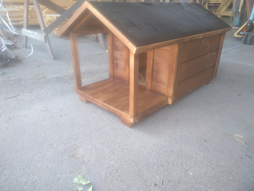 Деревянная будка для собак. Собачі будки. Вишнёвое - изображение 9