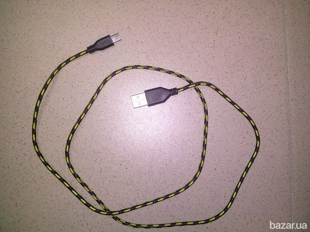 Micro USB Кабель 1 метр шнур плетенный Бориспіль - зображення 6