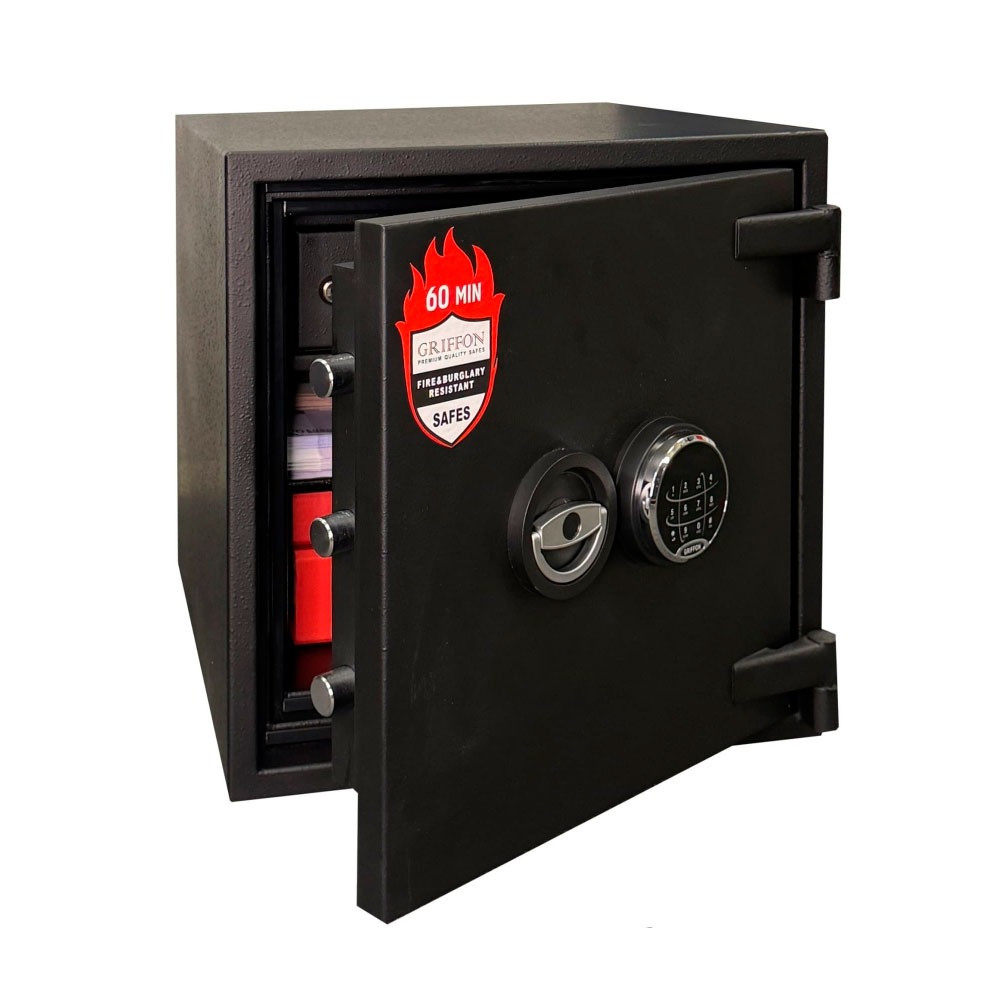 Надійний вогнестійкий сейф Griffon FRS.45.E Black - VinCom Київ - зображення 1