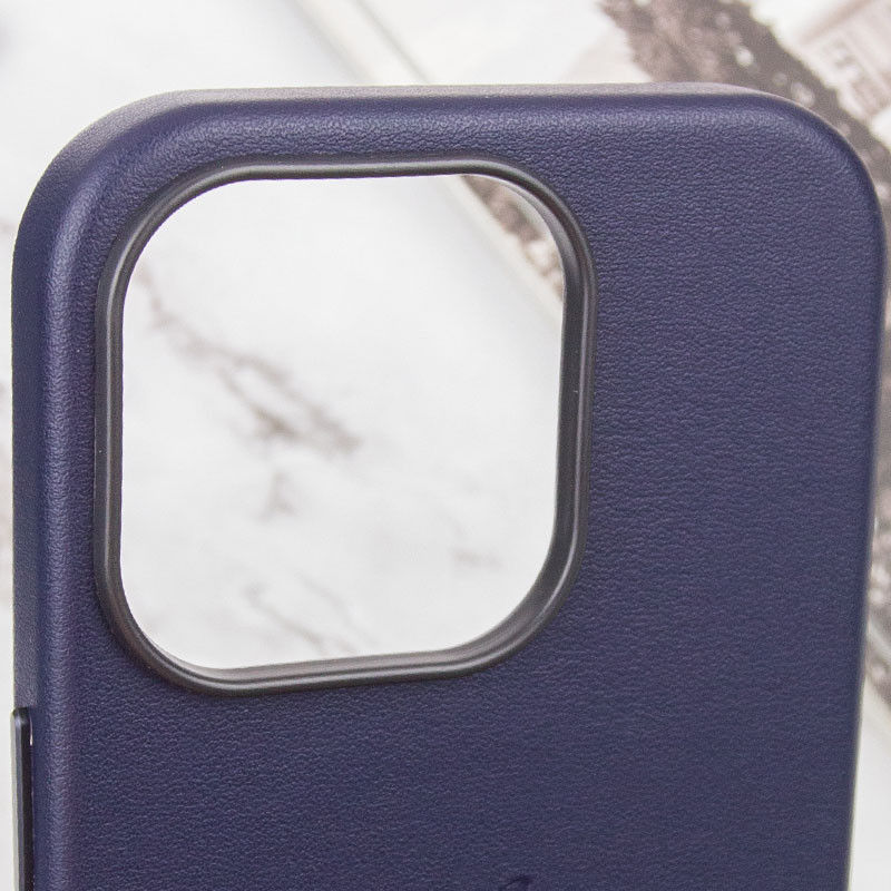 Кожаный чехол Leather Case (AAA) with MagSafe and Animation для Apple iPhone 14 Pro Max (6.7") Херсон - зображення 8