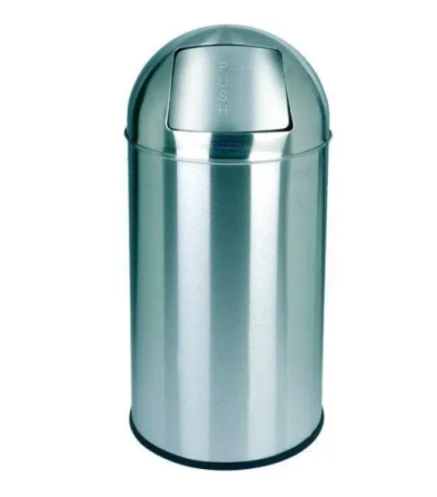 Купольная урная с нажимной крышкой Probbax 40л нержавеющая сталь, хром Киев