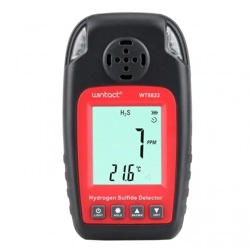 Газоанализатор монитор сероводорода H2S (0-100 μmol/mol) WINTACT WT8822 Харків - зображення 1