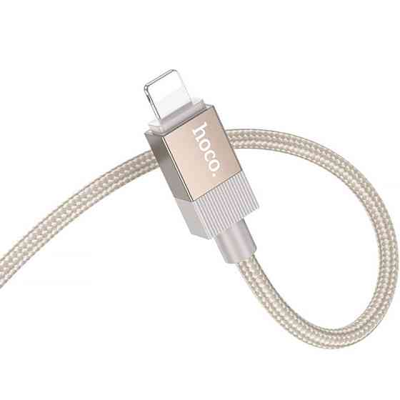 Аудио кабель Aux Hoco UPA32A Clever digital (Lightning to AUX 3.5mm) (1m) Херсон