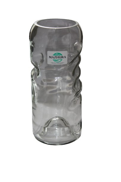 Ваза скляна зі скосом Mazhura Vine MZ-708491 19х8 см Київ - зображення 1