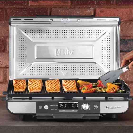 Электрогриль NINJA Sizzle Pro XL GX101EU 1790 Вт серебристый Київ