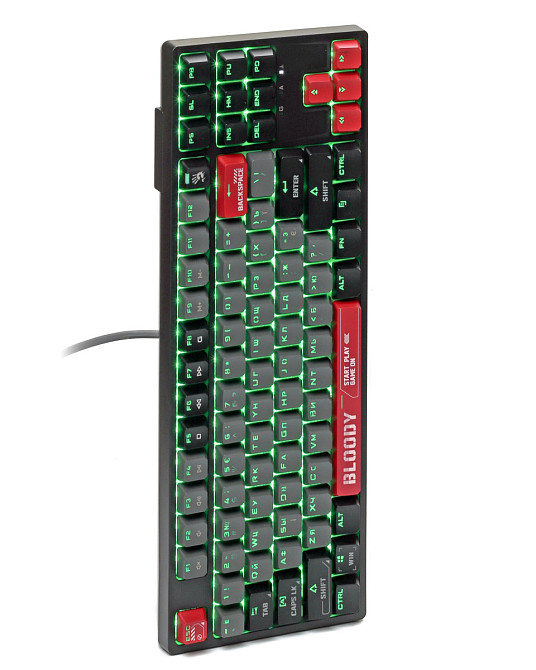 Клавиатура компьютерная проводная Bloody S87(EnergyRed) красная Київ - зображення 5