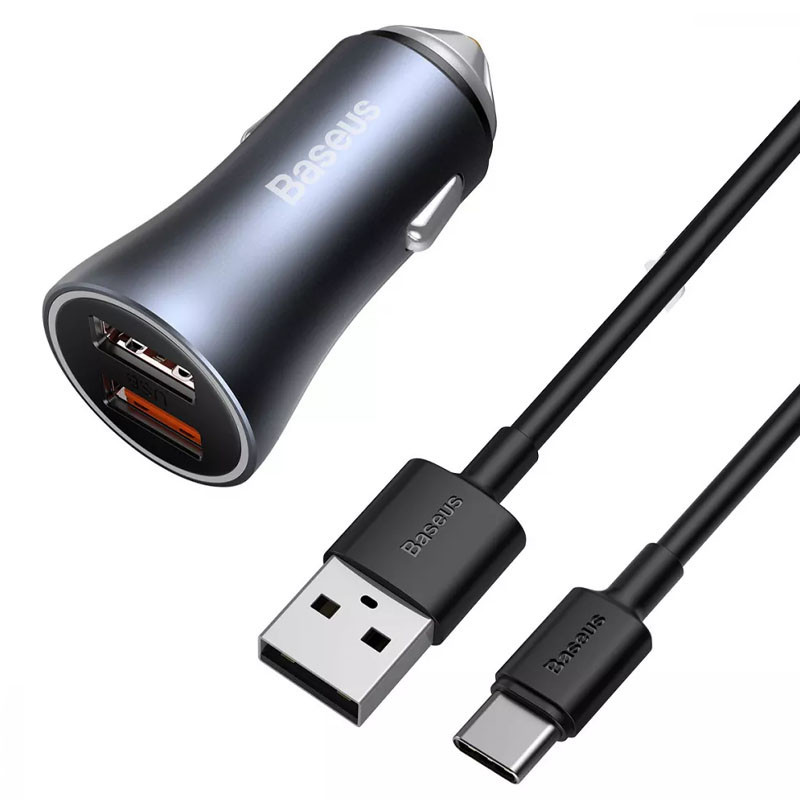 АЗУ Baseus Golden Contactor Pro 40W 2USB + Type-C 5A (1m) (TZCCJD-A0G) Херсон - зображення 3