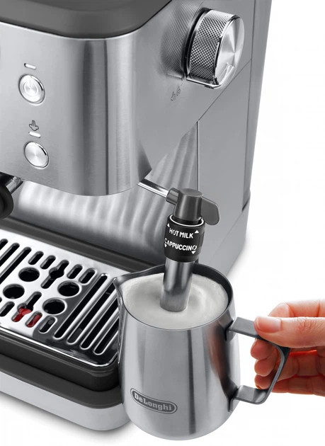 Кофеварка рожковая Delonghi Linea Classic EM450.M 1325 Вт серебристая Київ - зображення 4