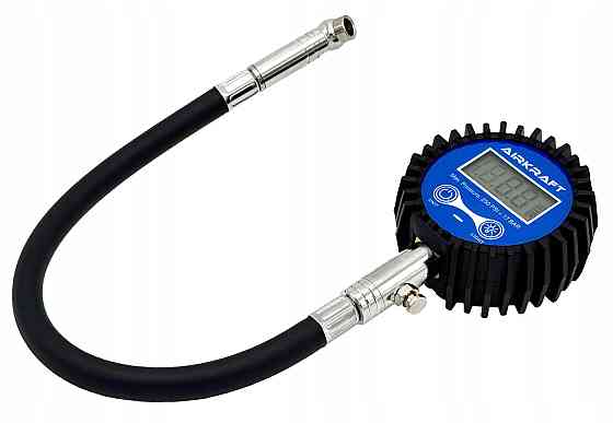 Манометр цифровой для проверки давления в шинах со шлангом 0-250 psi (17 bar)  AIRKRAFT TPGD0250-S Харків