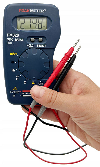 Мультиметр портативный с функцией измерения ёмкости и частоты PeakMeter PM320 Харьков - изображение 4