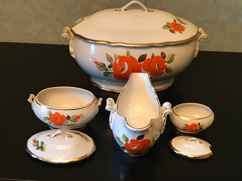 Часть столового сервиза, СССР, 80-х годов. Дніпро - зображення 8