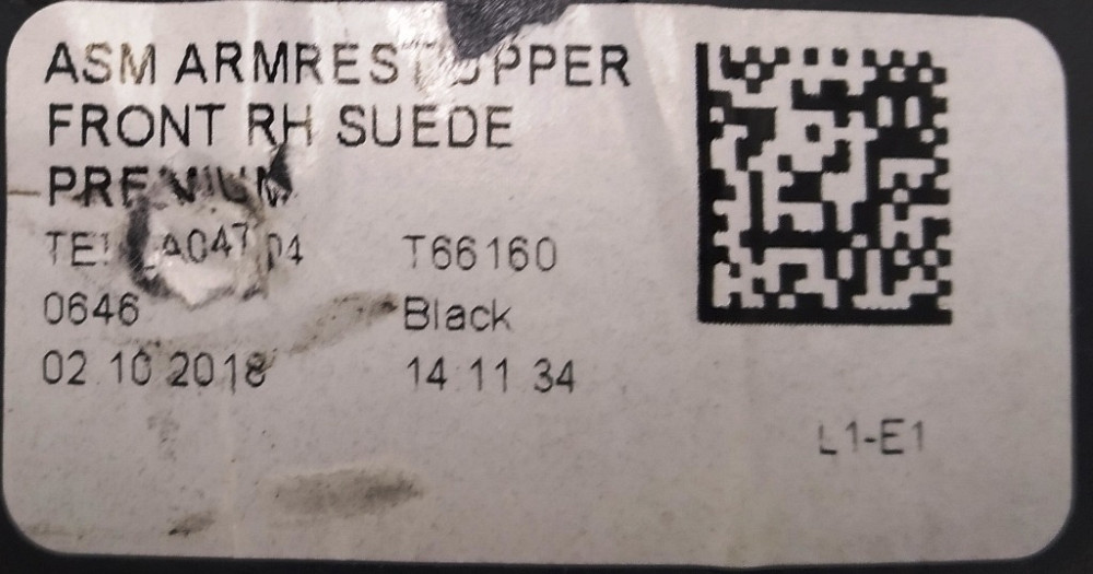 1Карман карты двери передней правой PREM BLACK (алькантара, с повреждениями) Tesla model 3 1090411-0 Київ - зображення 5