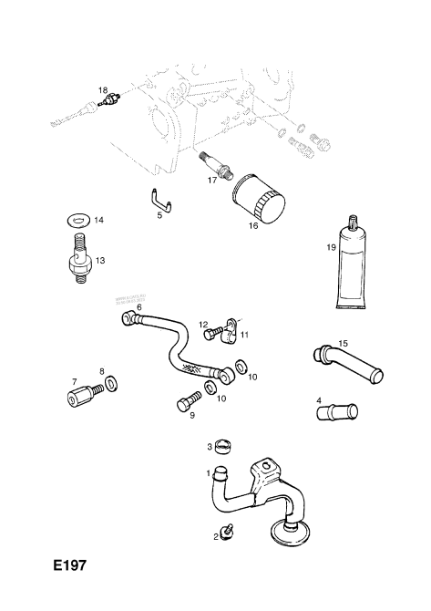 GM 94322597, Маслозабірник Опель Астра F, X17DT, Isuzu оригінал Вінниця - зображення 2