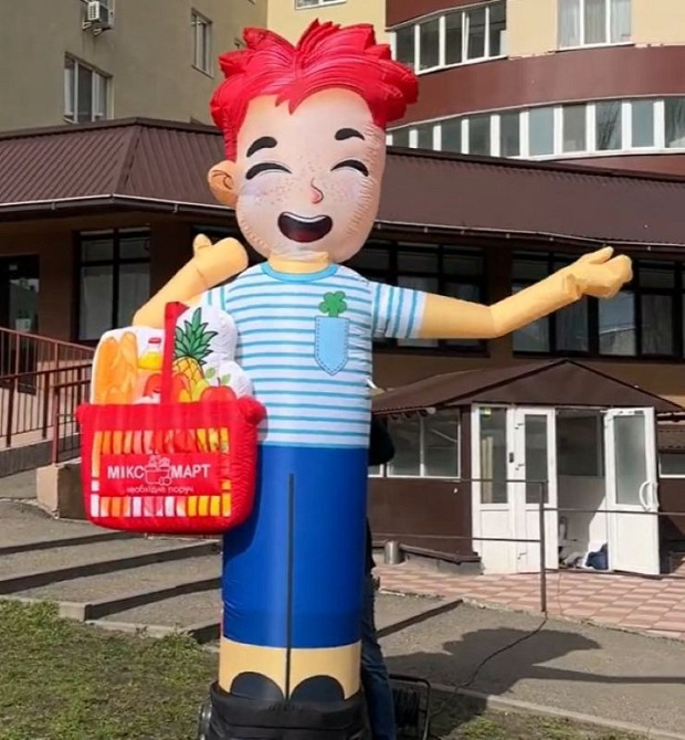 Зазивало надувна реклама для торгівлі, спорту, розваг. 3.4 метри Киев - изображение 6