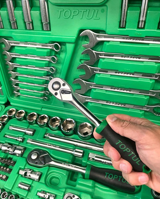 Профессиональный набор инструмента в кейсе 130ед. TOPTUL GCAI130B Харків - зображення 4