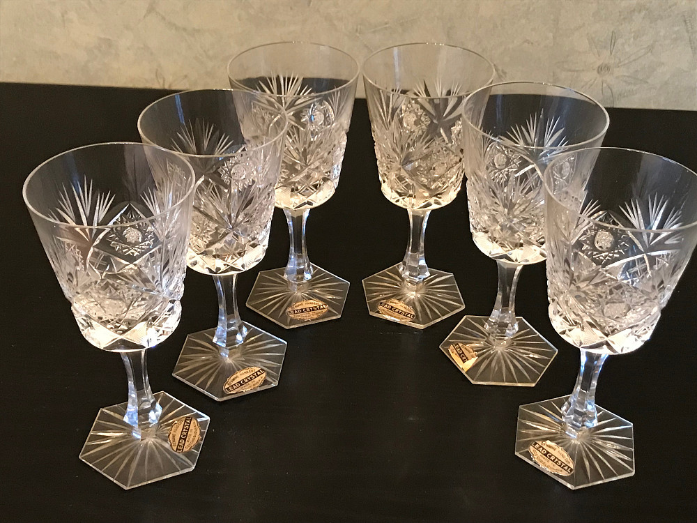 Набоp из 6 фужеров богемского хрусталя ручной резки. Дніпро - зображення 6