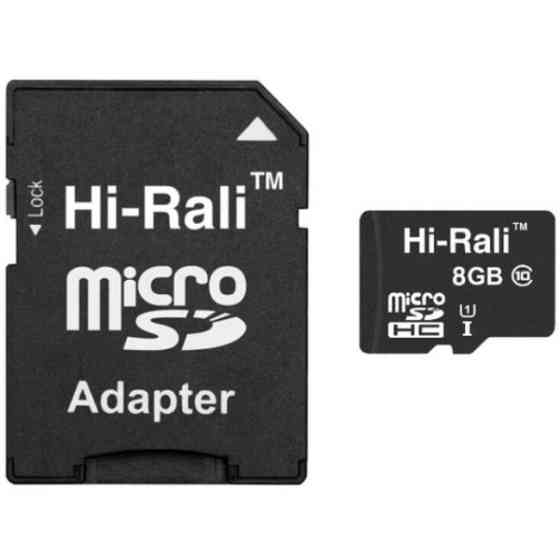 Карта пам'яті Team MicroSDHC 8GB UHS-I Class 10 Hi-Rali + SD-адаптер (HI-8GBSD10U1-01) Харьков