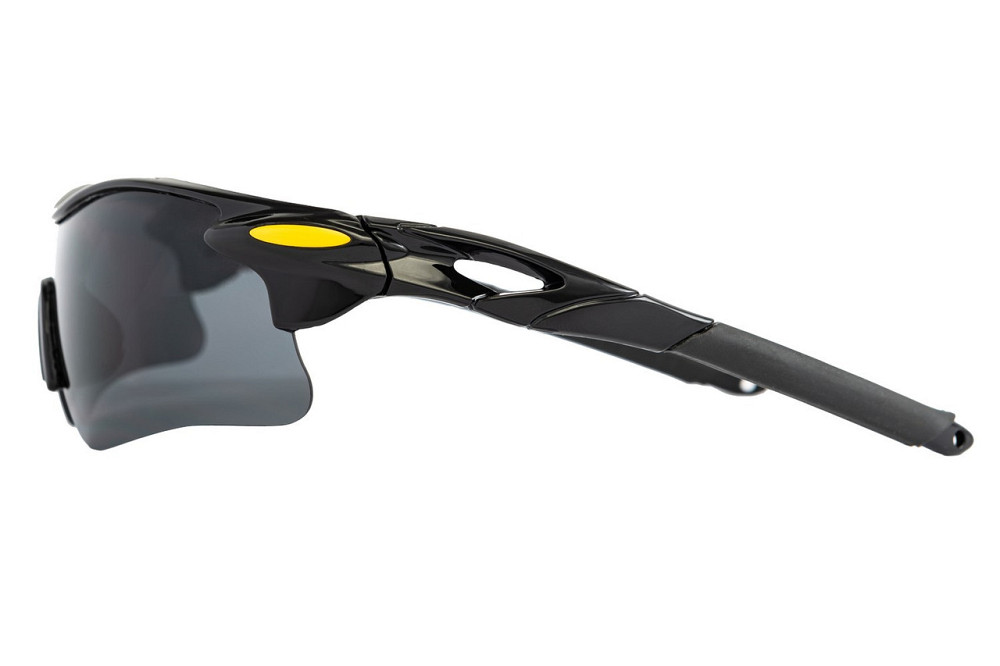 Очки открытые MASTERTOOL SPORTLINE GREY панорамная линза полуоправа противоскользящие дужки 82-0010 Харьков - изображение 2