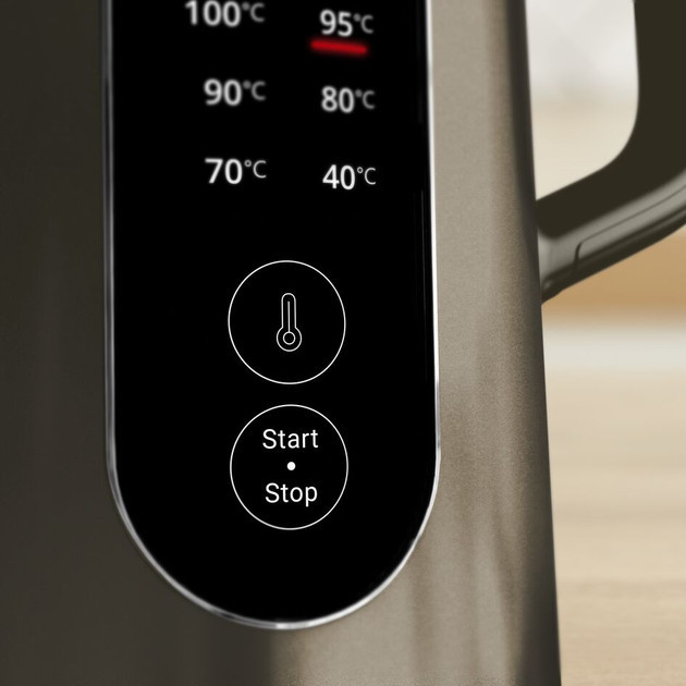 Электрочайник Tefal Selection KI871FE0 1.7 л бронзовый Київ - зображення 5