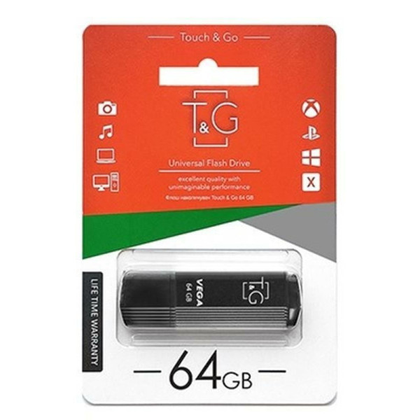 Флеш пам'ять T&G 121 64GB Vega Series Black (TG121-64GBBK) Харків - зображення 3