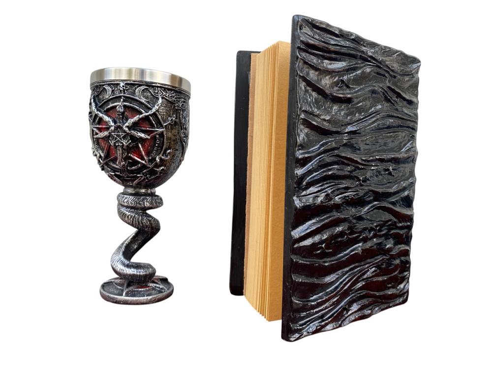 Подарочный набор Бокал 3 Бафомет и Блокнот 3 «Книга, что смотрит в ответ» Київ - зображення 4