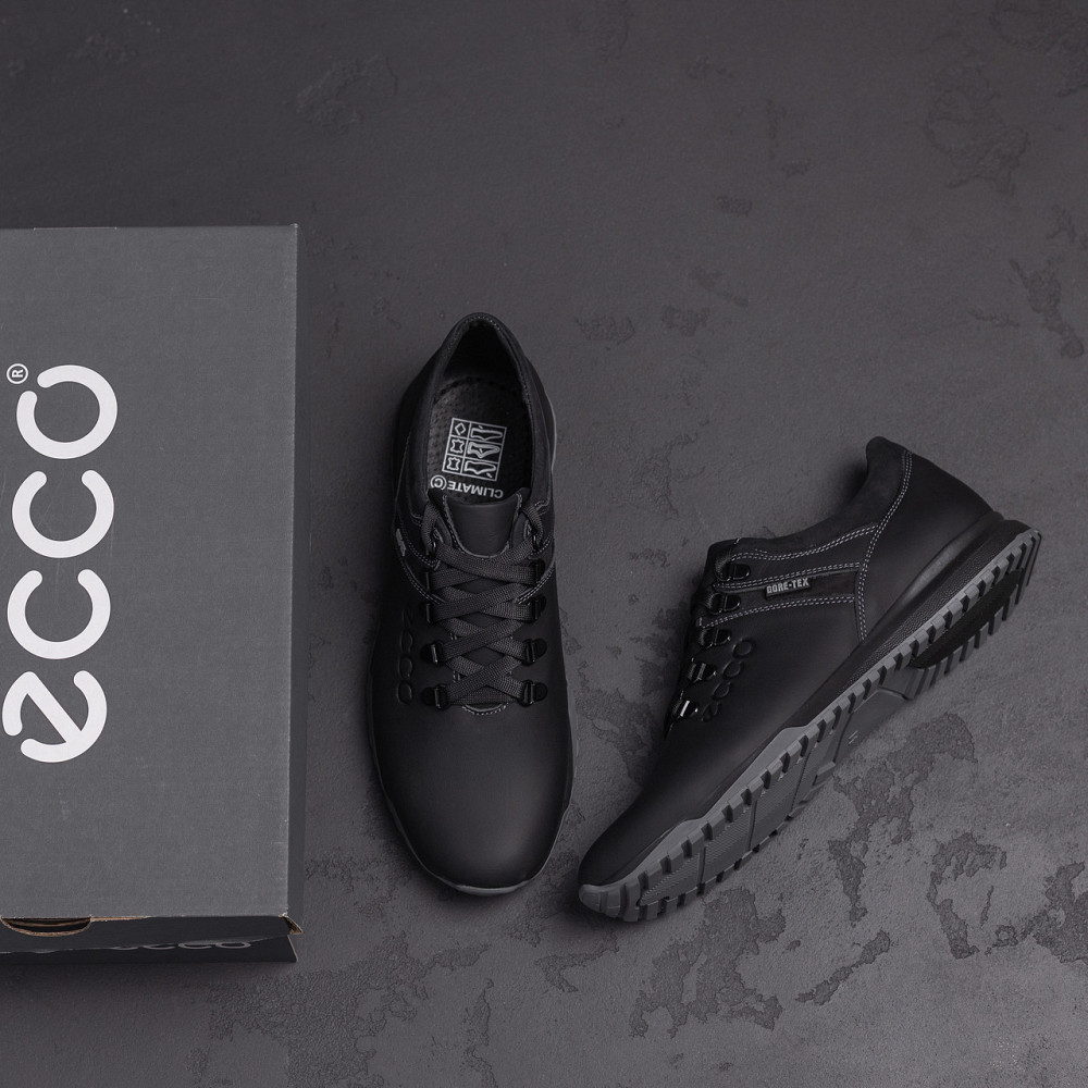 Мужские кожаные кроссовки Е-series Black Киев - изображение 10