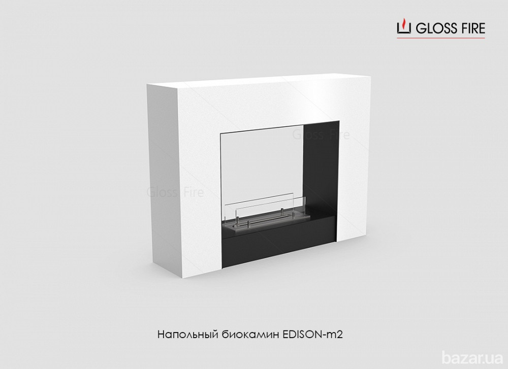 Підлоговий біокамін Edison-m2 400 Gloss Fire Харків - зображення 3