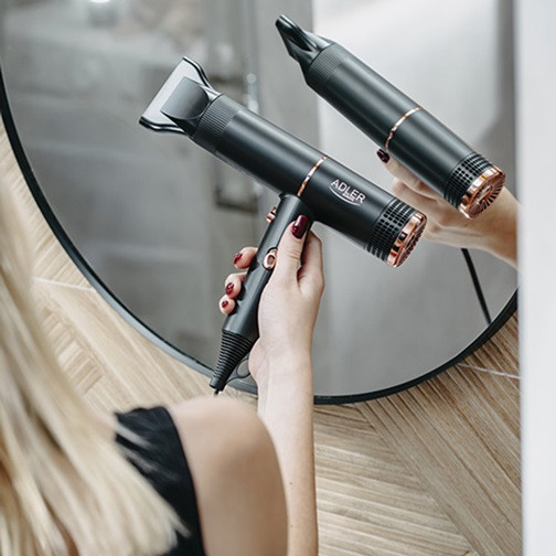 Фен для сушки волос Adler AD 2278 1400 Вт черный Київ - зображення 2