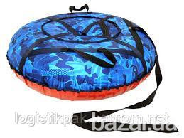 Надувные санки ( ватрушка) тюбинг 100 см "Синий лед" (Оксфорд) Харків - зображення 3