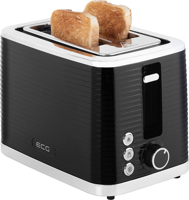 Тостер ECG ST 2750 Stripe 930 Вт черный Киев - изображение 9