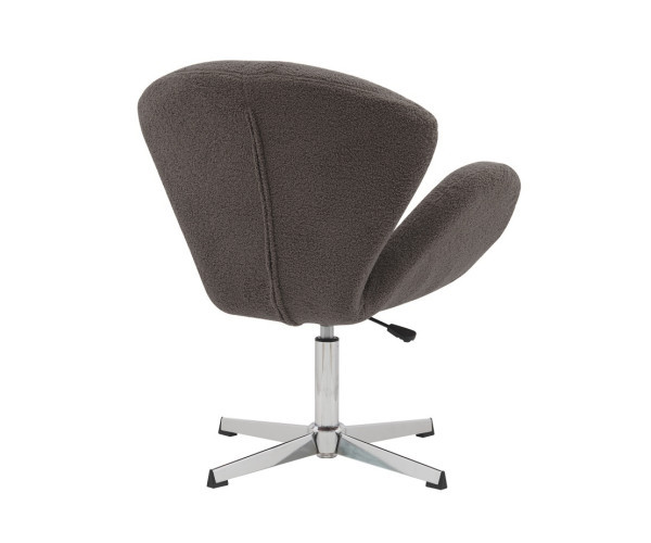 Крісло Сван сіра тканина букле тедді Днепр - изображение 4