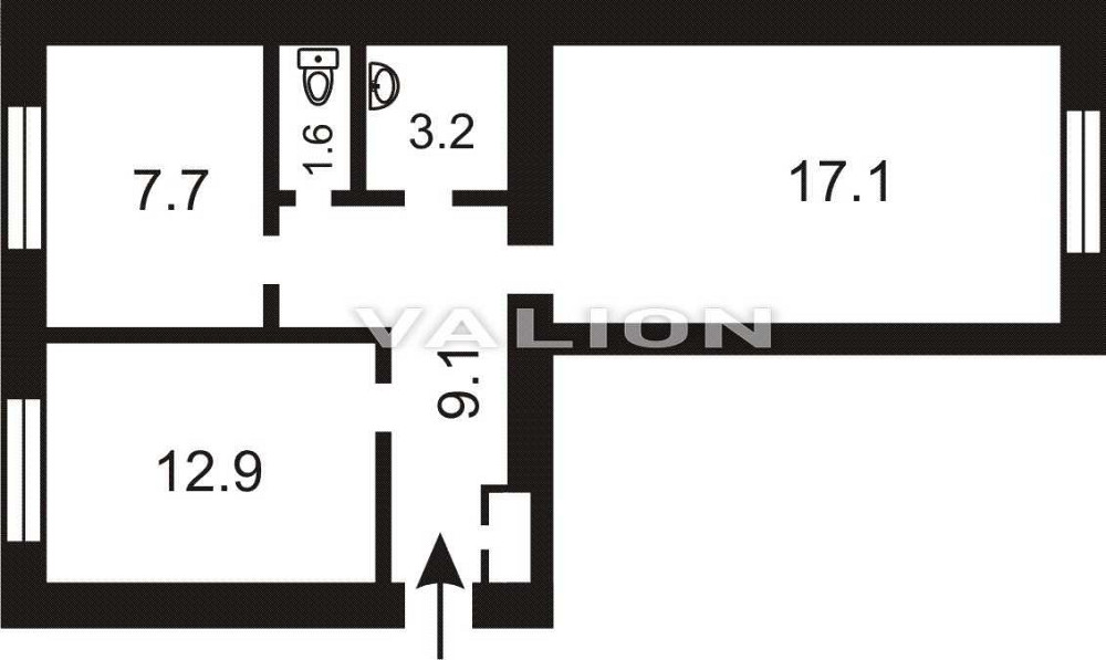 продажа 2-к квартира Киев, Печерский, 91000 $ Київ - зображення 7