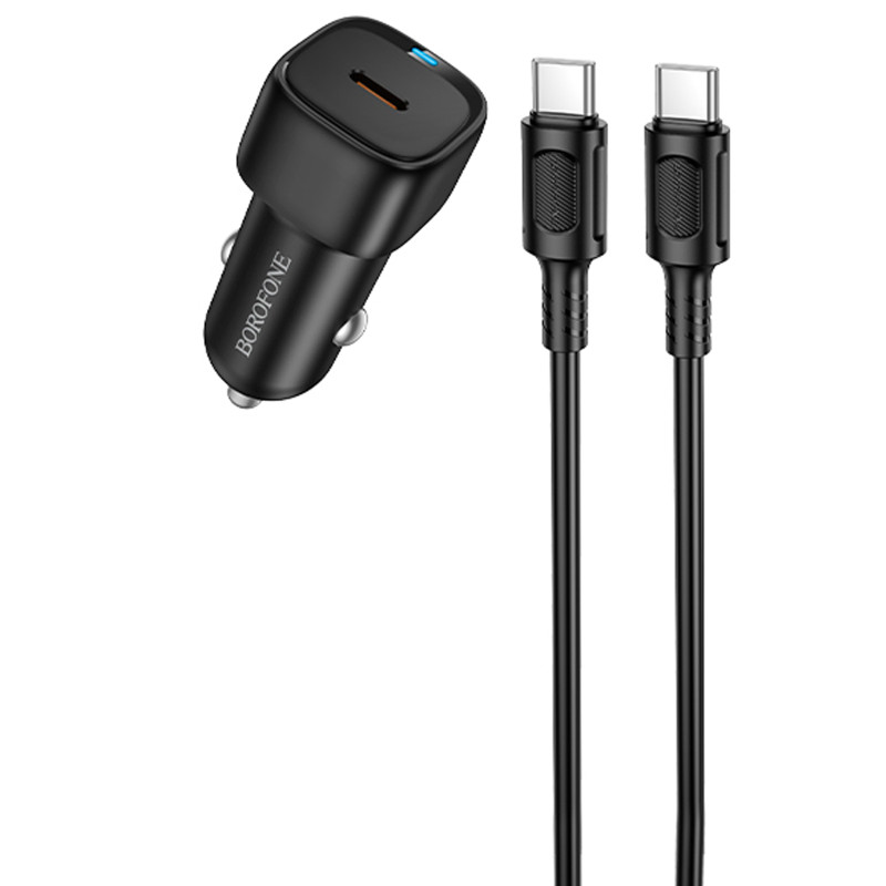 АЗУ Borofone BZ34A Cloud PD20W (1USB-C) + кабель Type-C to Type-C Херсон - зображення 1