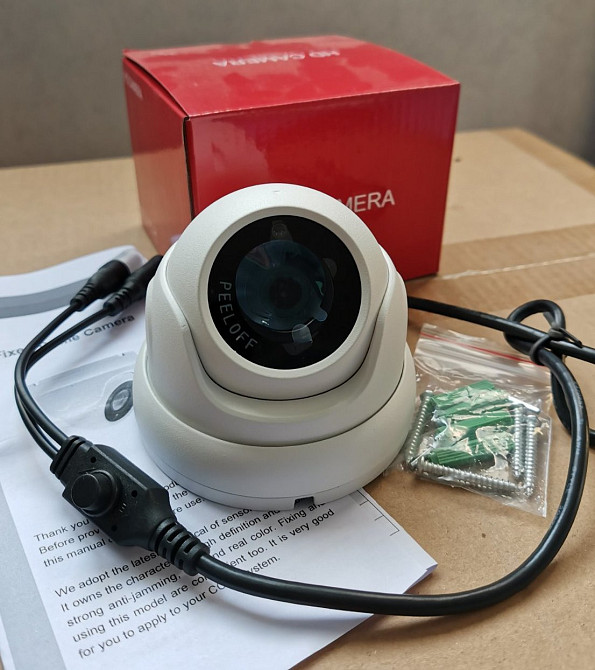 Новая видеокамера купольная 5 Mp / f=2.8мм / 4 в 1: AHD CVI TVI аналог Київ - зображення 2