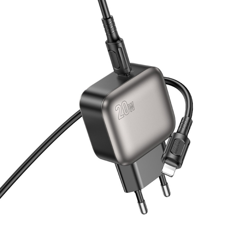 СЗУ Borofone BAS53A Absolute PD20W (1USB-C) + кабель Type-C to Lightning Херсон - зображення 3