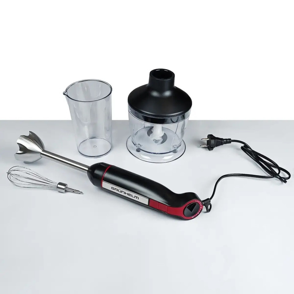 Блендер погружной Grunhelm EBS-1280SB 1200 Вт черный Київ - зображення 4