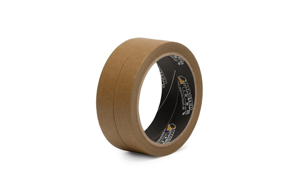 Лента малярная высокотемпературная MASTERTOOL GripBond Pro High-Temp 19 мм×20 м 2 шт коричневая 79-9 Харьков - изображение 3