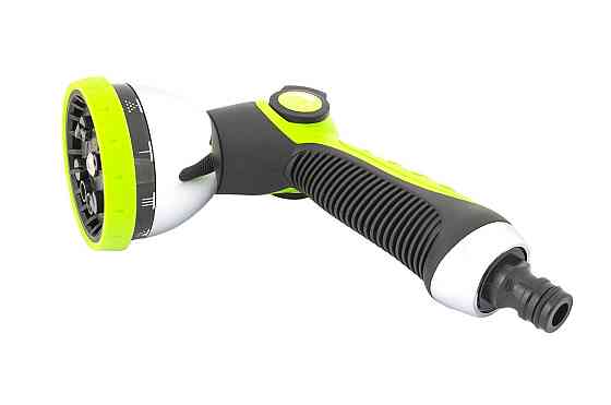 Пистолет для полива MASTERTOOL JET LINE ½" 10 режимов металлическое сопло TPR покрытие 92-9344 Харків
